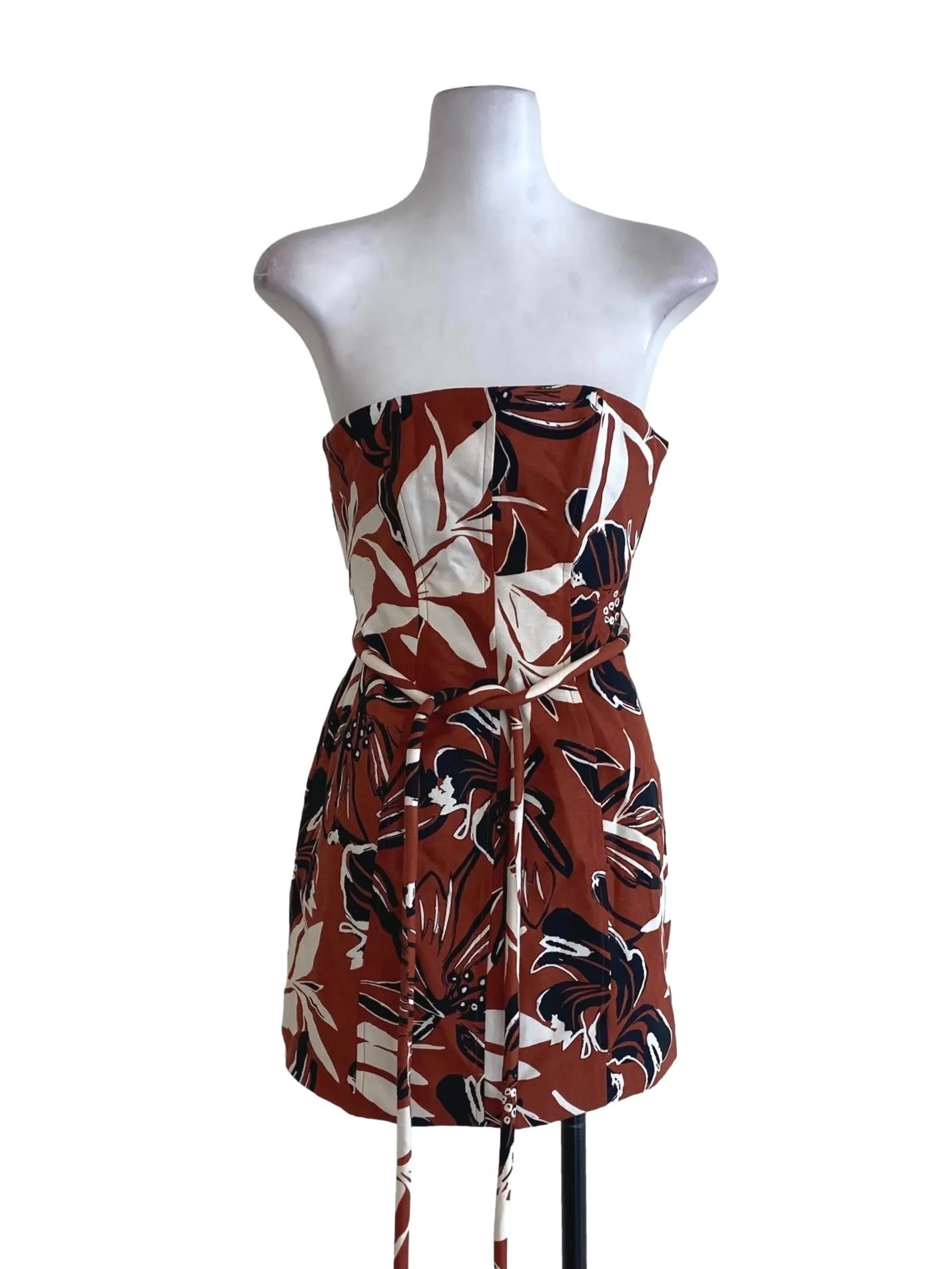 Ginger Floral Strapless Dress