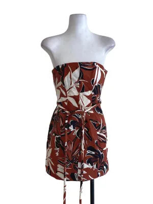 Ginger Floral Strapless Dress