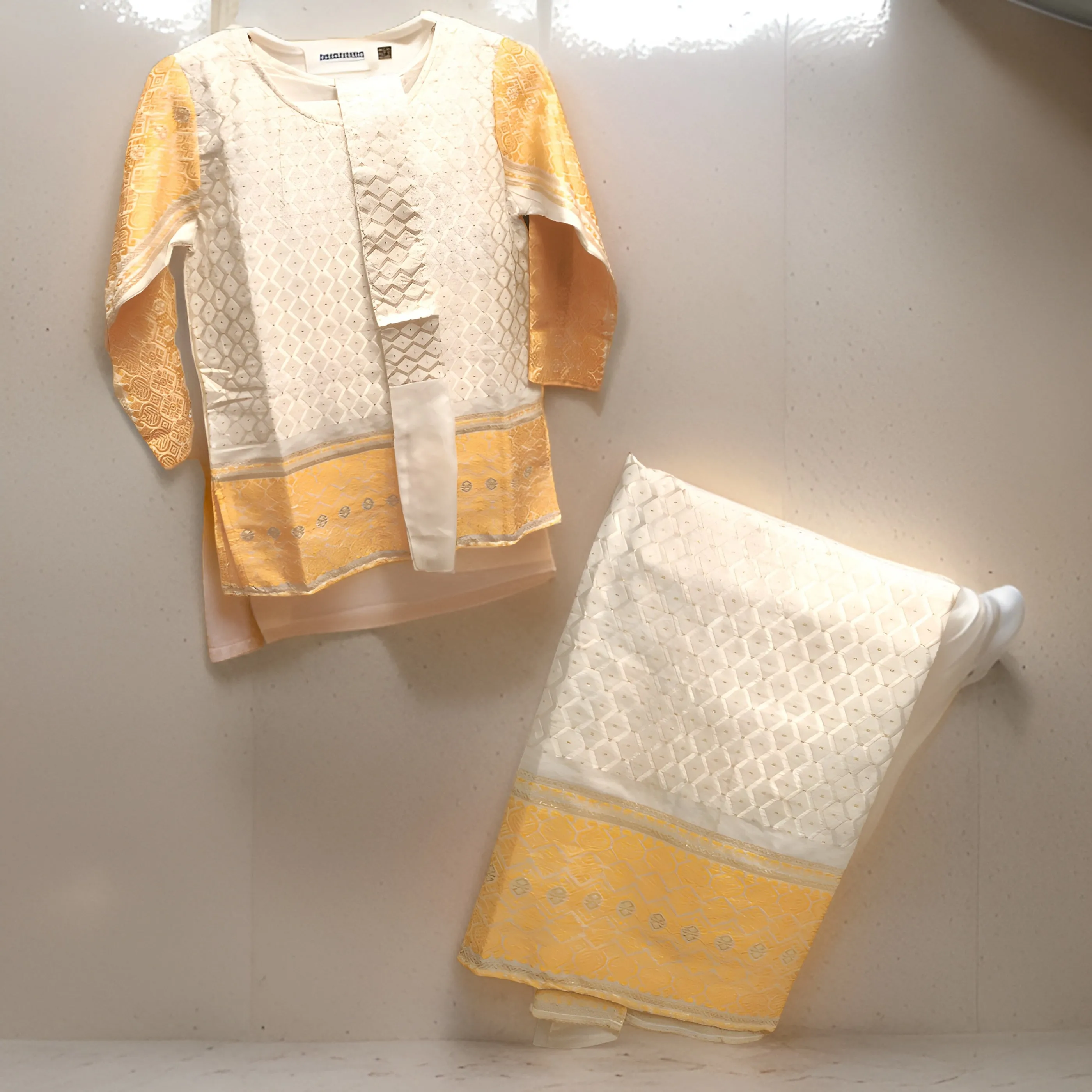 Girl's African 3 Piece Formal George Fabric Skirt Set
