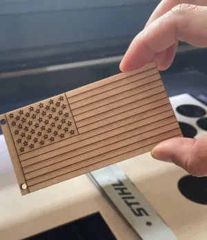 Give No Quarters - American Flag Christmas Ornament