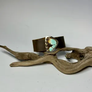 GOLD DRAGON LEATHER CUFF JK175