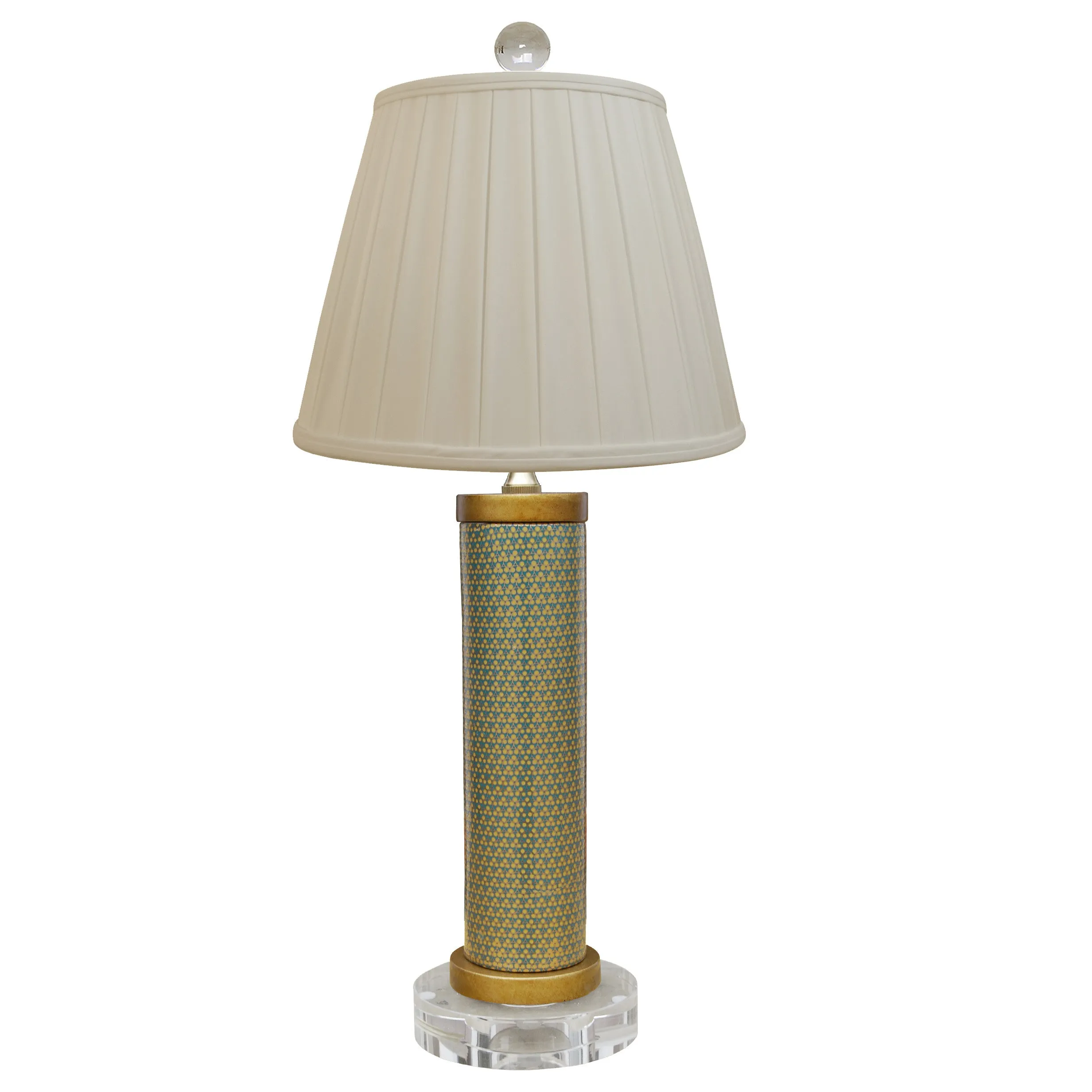 Gold French Lamp with Crystal Base