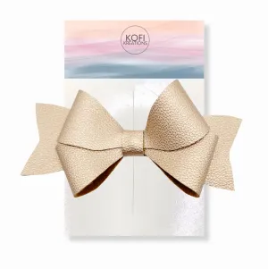 Gold Persephone Hair Bow