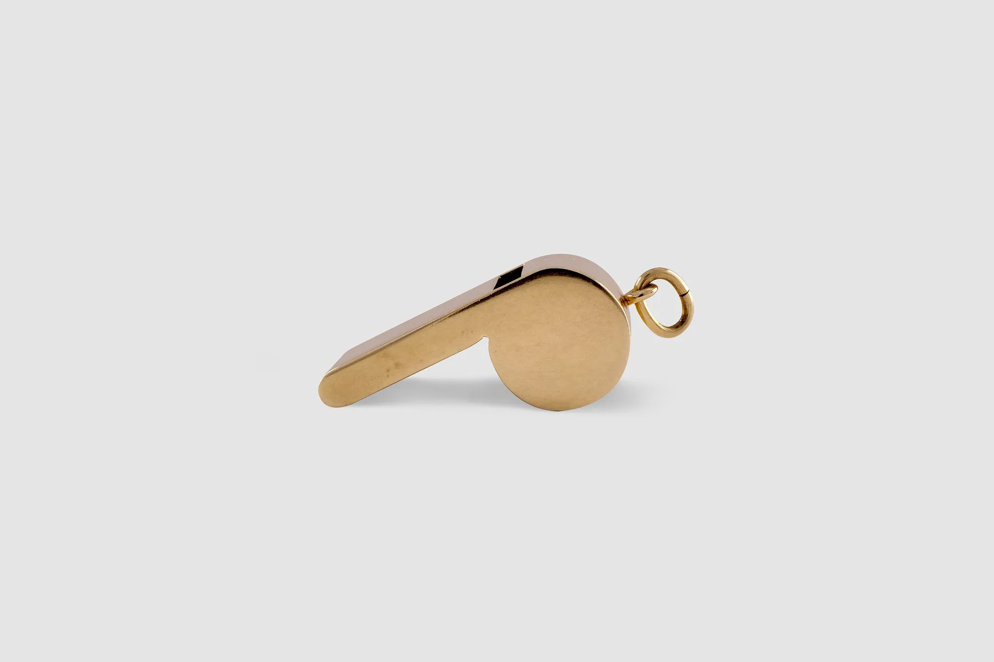 Gold Whistle Pendant