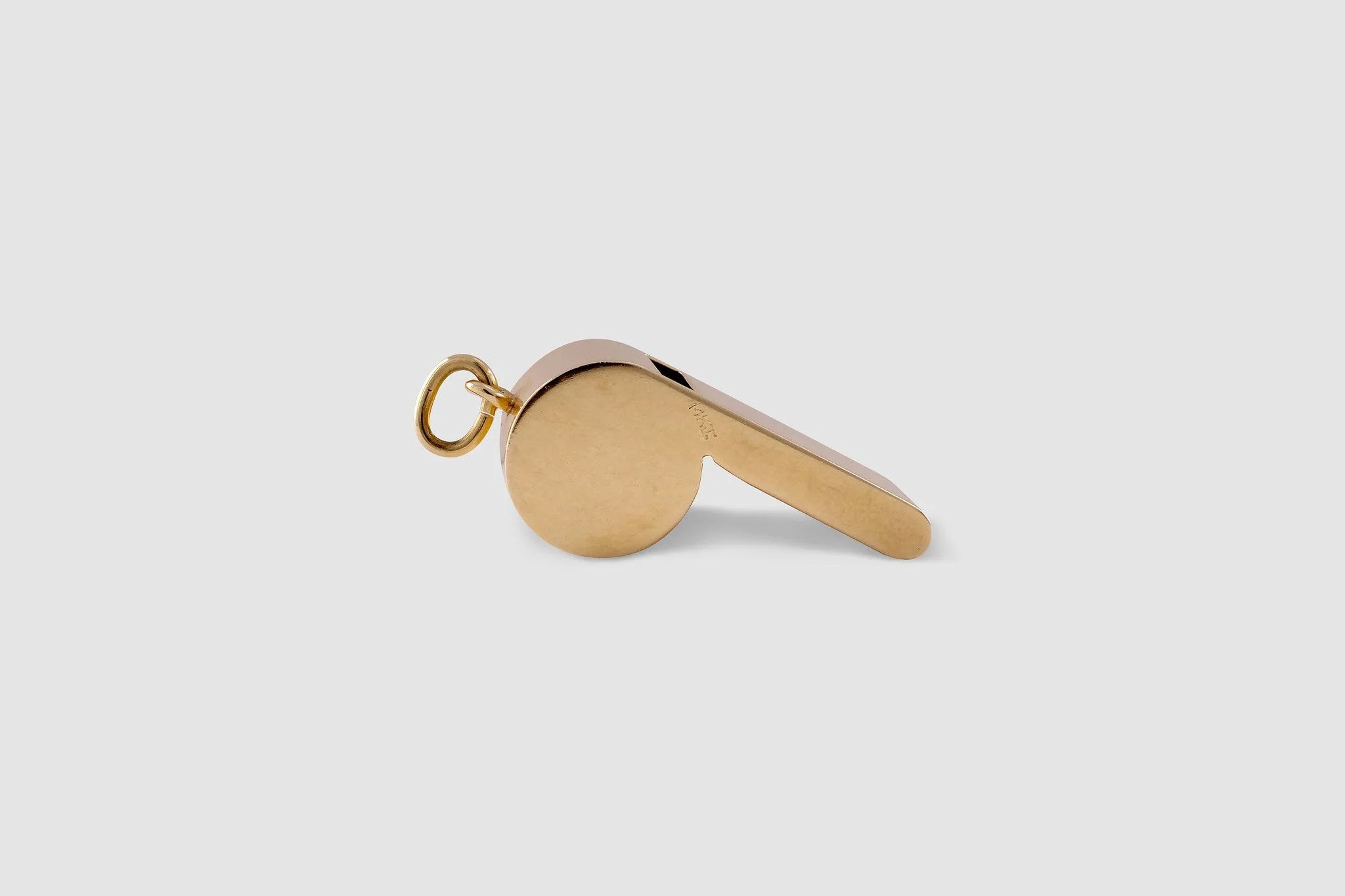 Gold Whistle Pendant