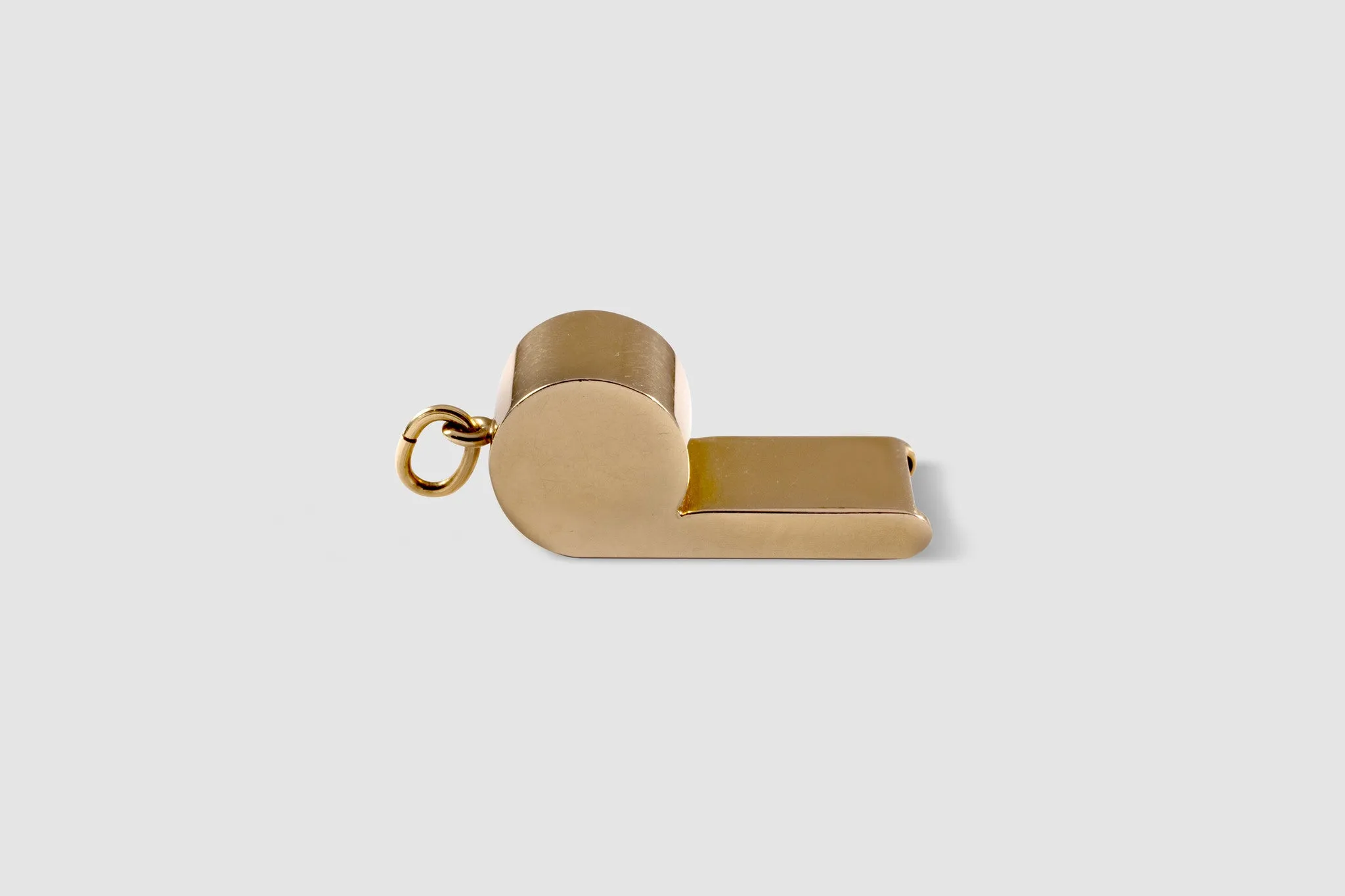 Gold Whistle Pendant