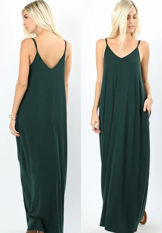 GRACE MAXI DRESS GREEN-