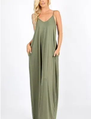 GRACE MAXI DRESS OLIVE