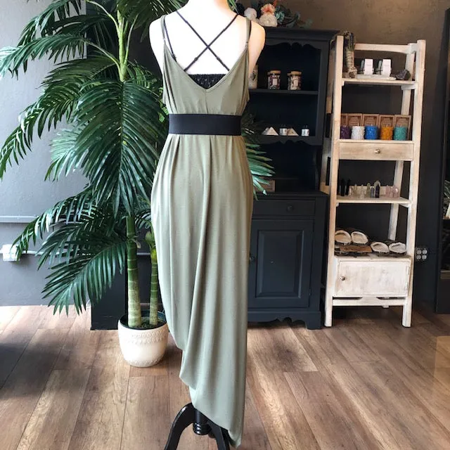 GRACE MAXI DRESS OLIVE