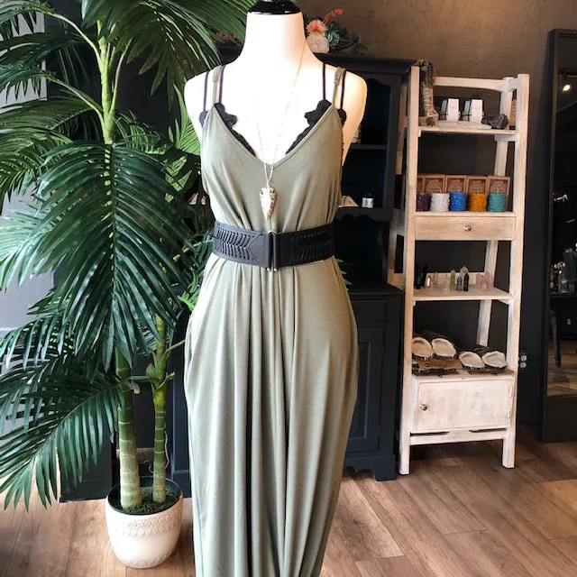 GRACE MAXI DRESS OLIVE