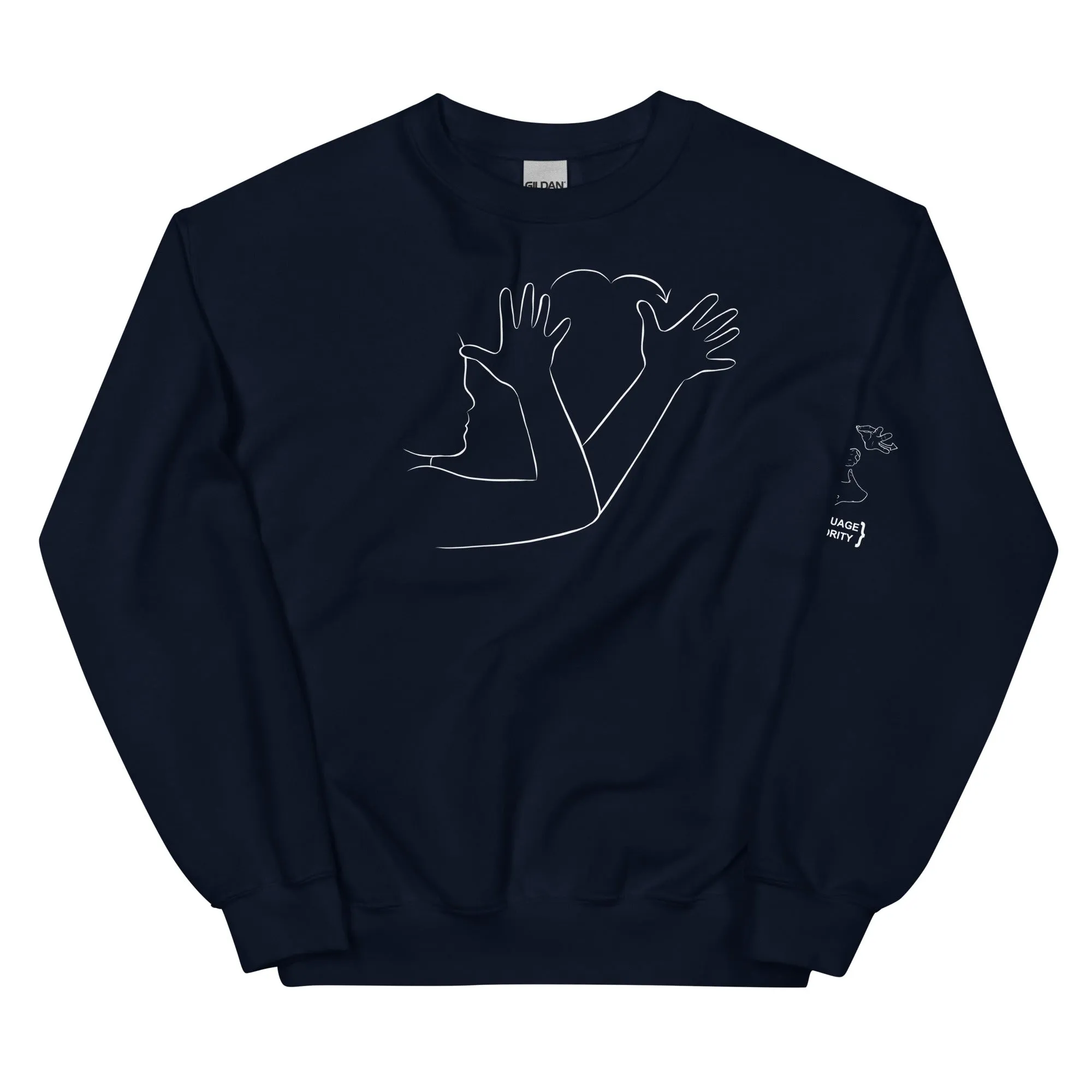 GRANDPA (ASL) Crew Neck Sweatshirt