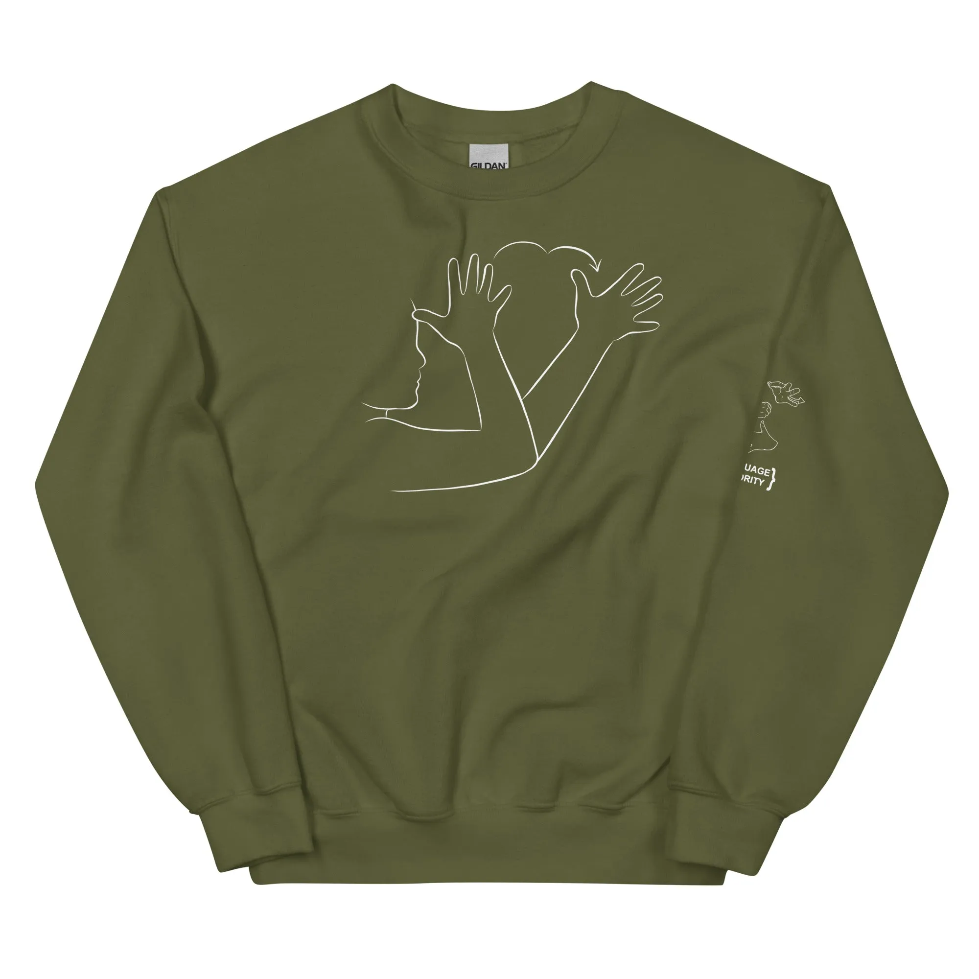 GRANDPA (ASL) Crew Neck Sweatshirt