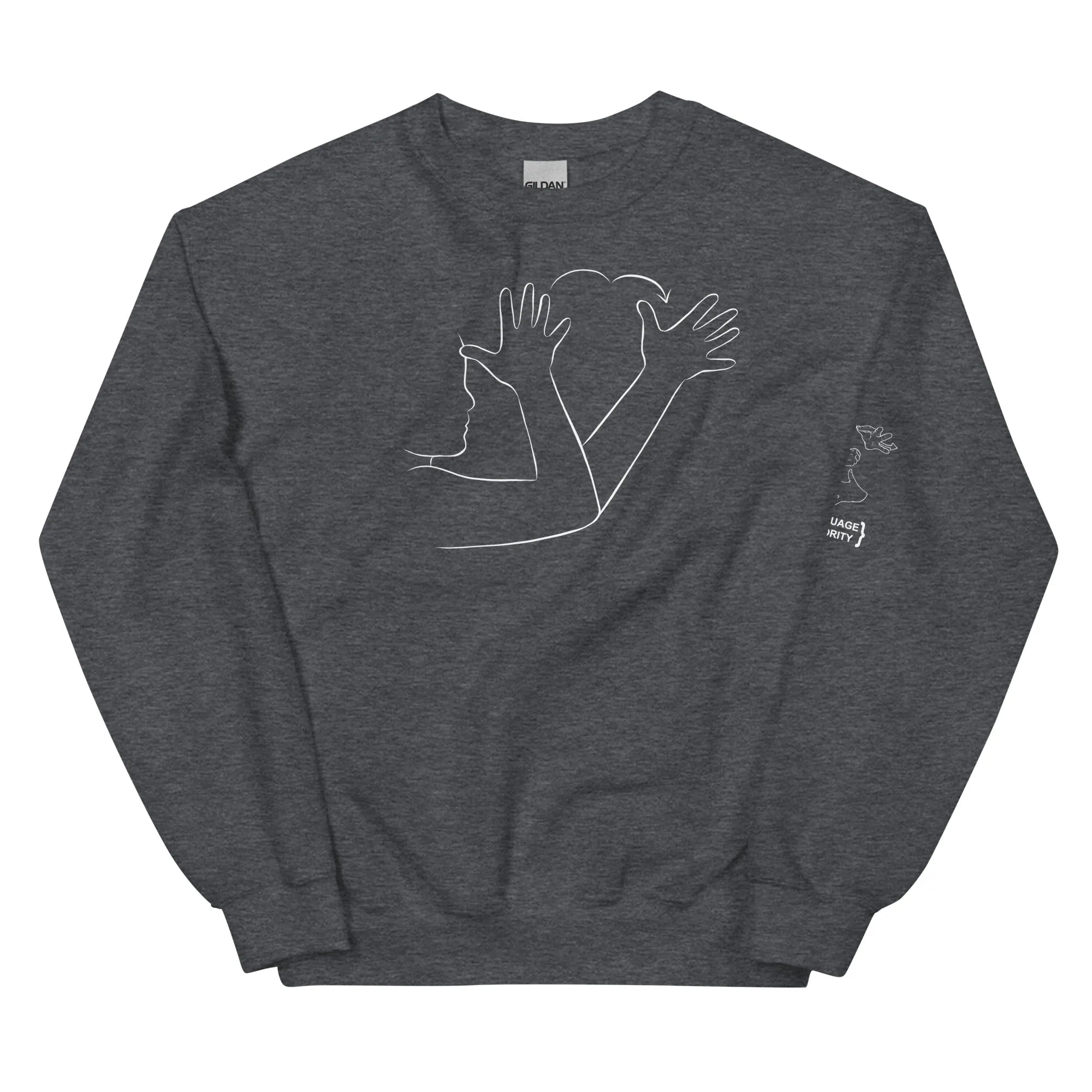 GRANDPA (ASL) Crew Neck Sweatshirt