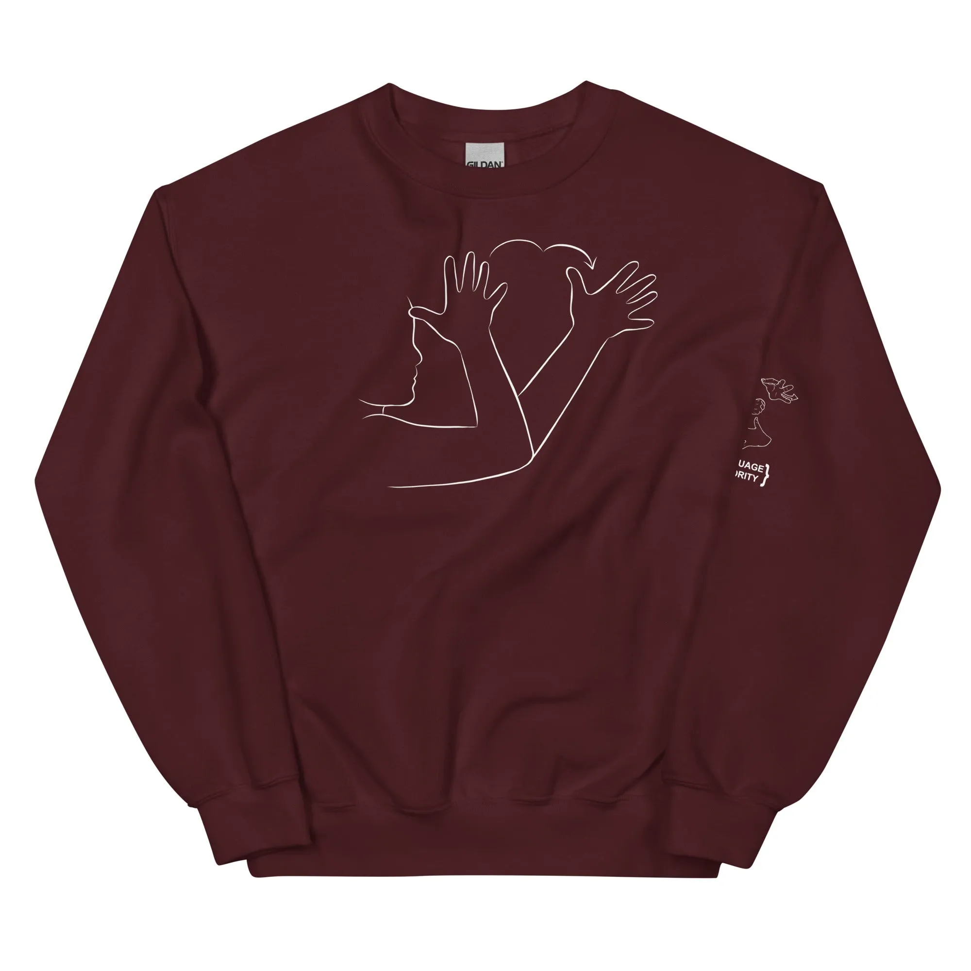 GRANDPA (ASL) Crew Neck Sweatshirt