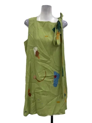 Green Botany Ribbon Spag Dress OSN