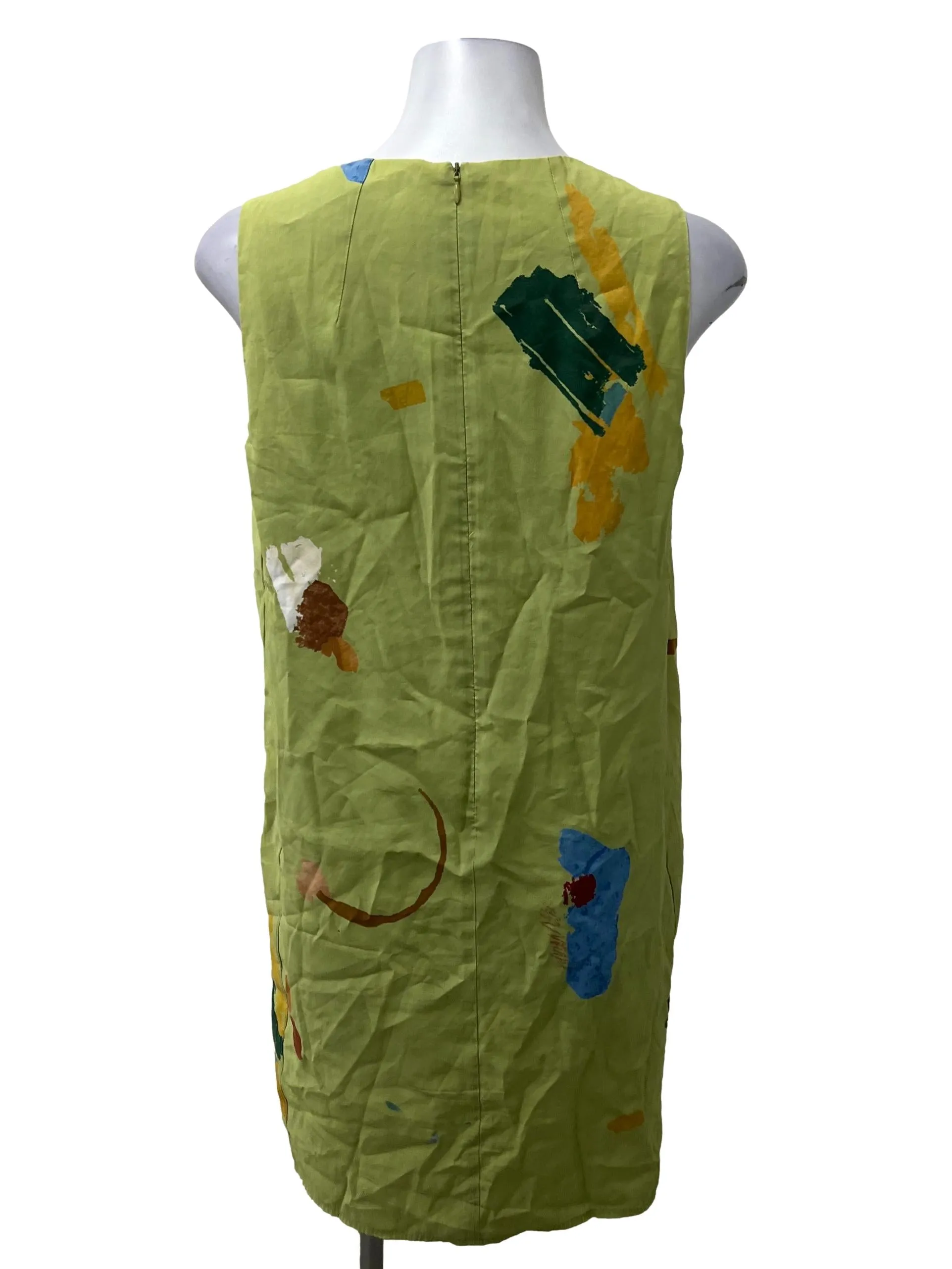 Green Fragments Shift Dress OSN