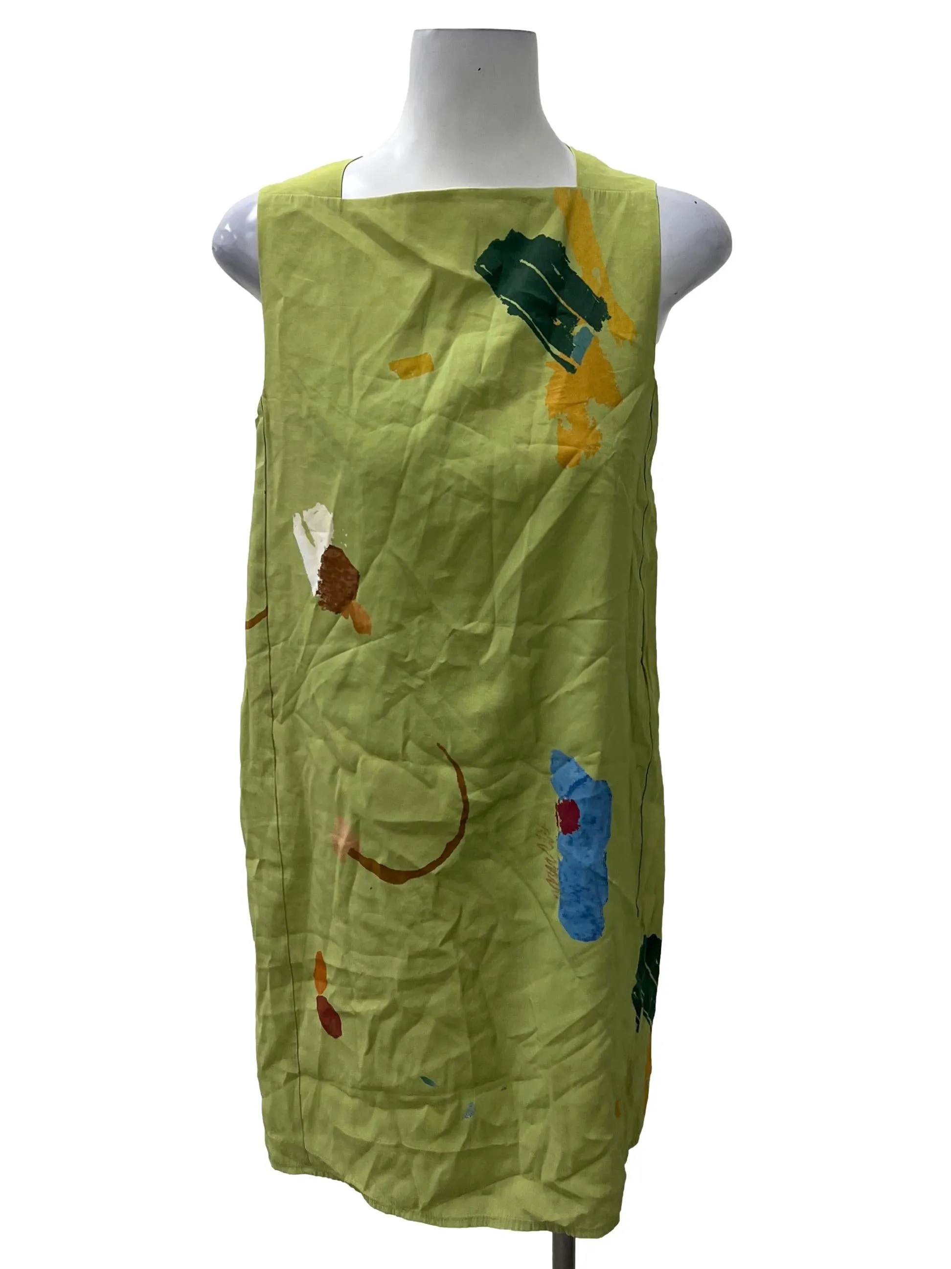Green Fragments Shift Dress OSN