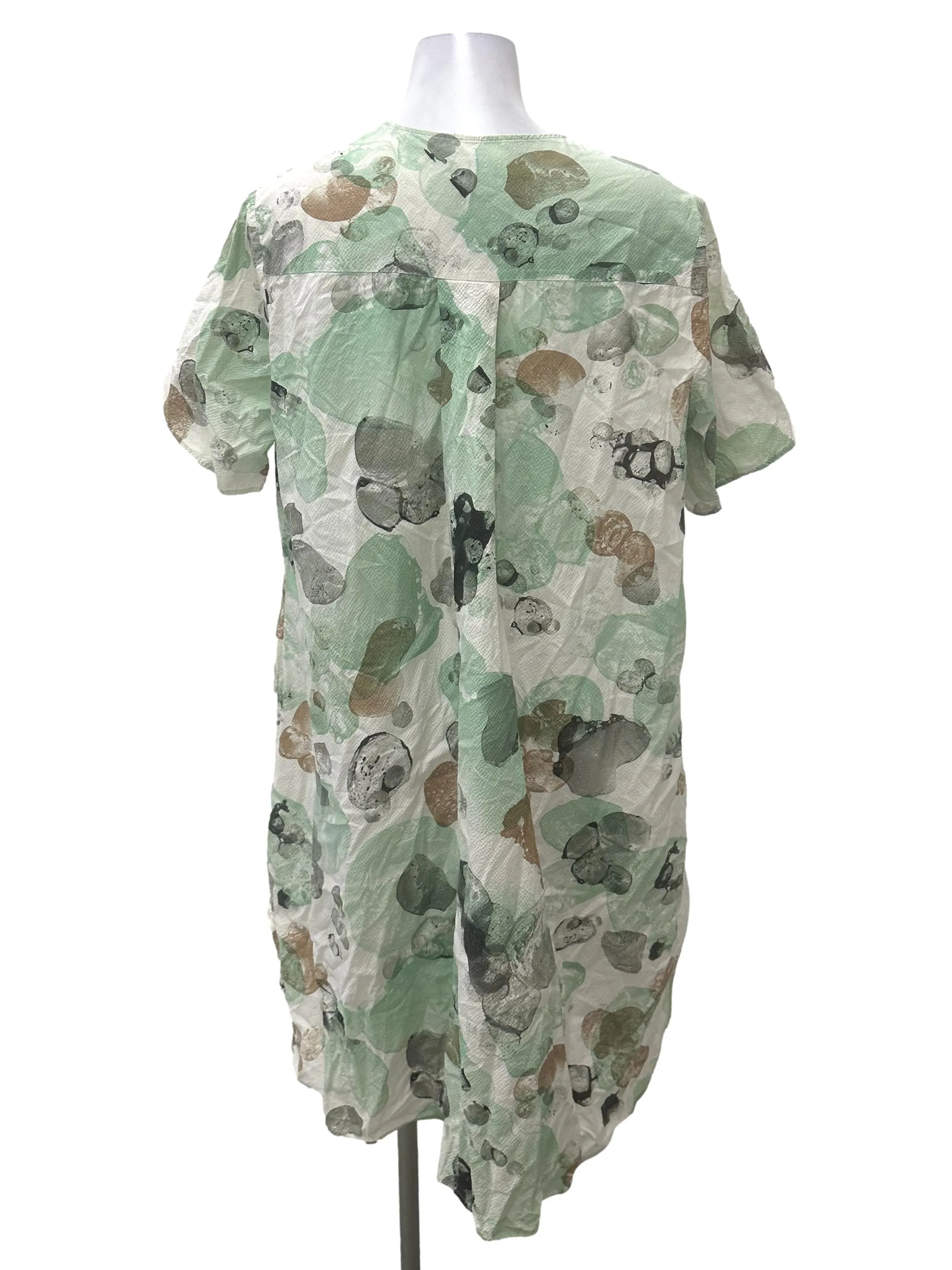 Green Print Dress