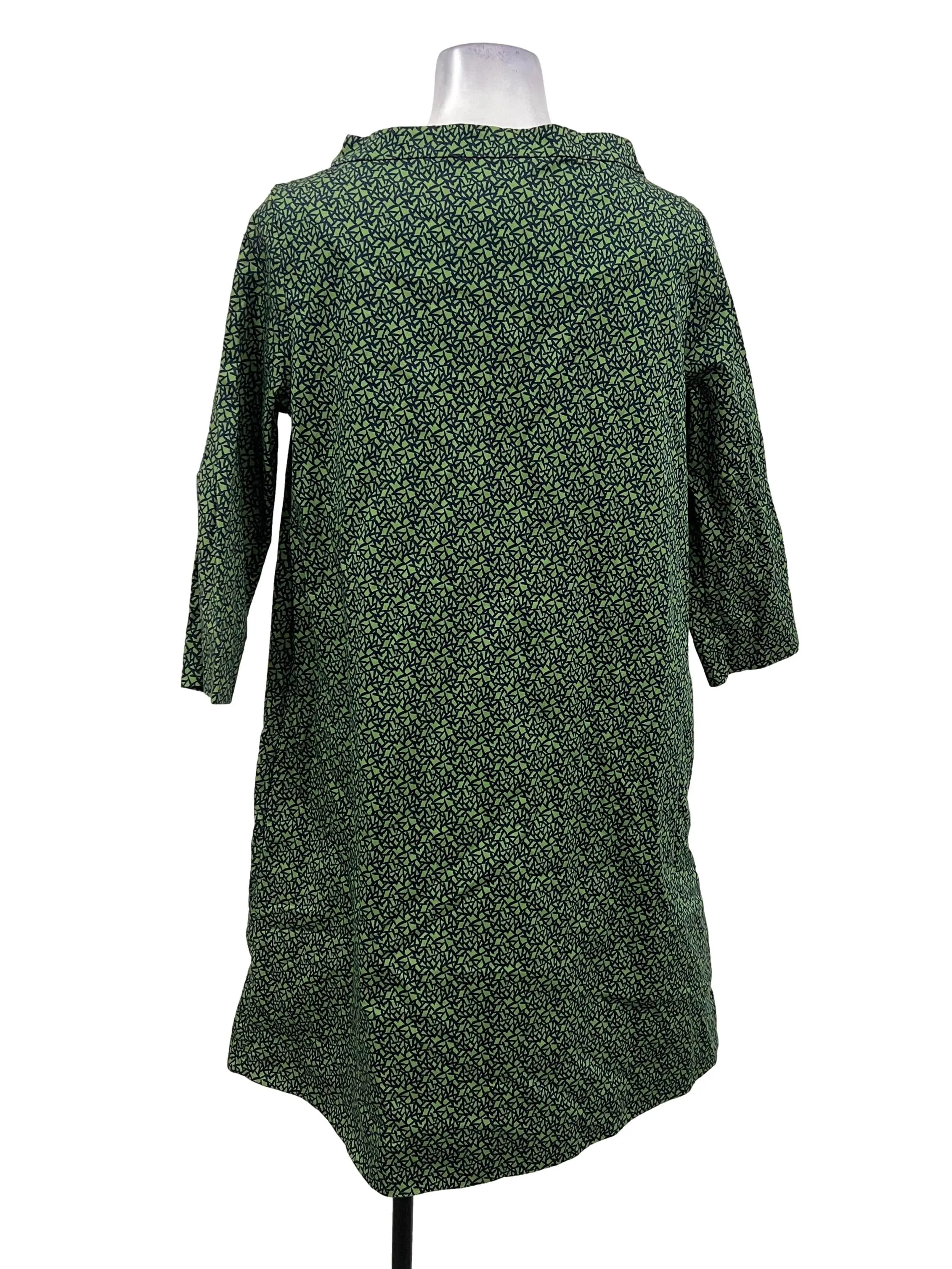 Green Printed Shift Dress