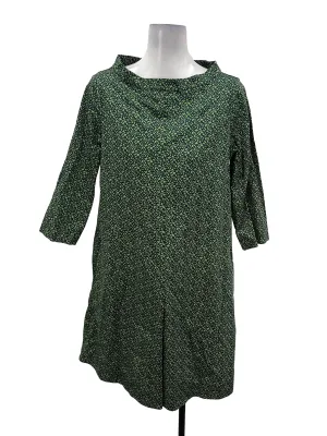 Green Printed Shift Dress