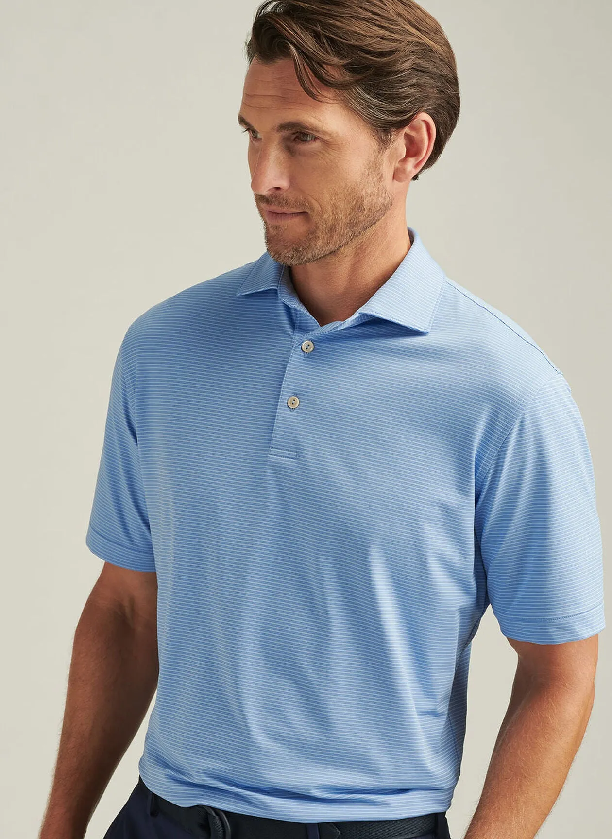 Grove Performance Jersey Polo by Peter Millar - Cottage Blue