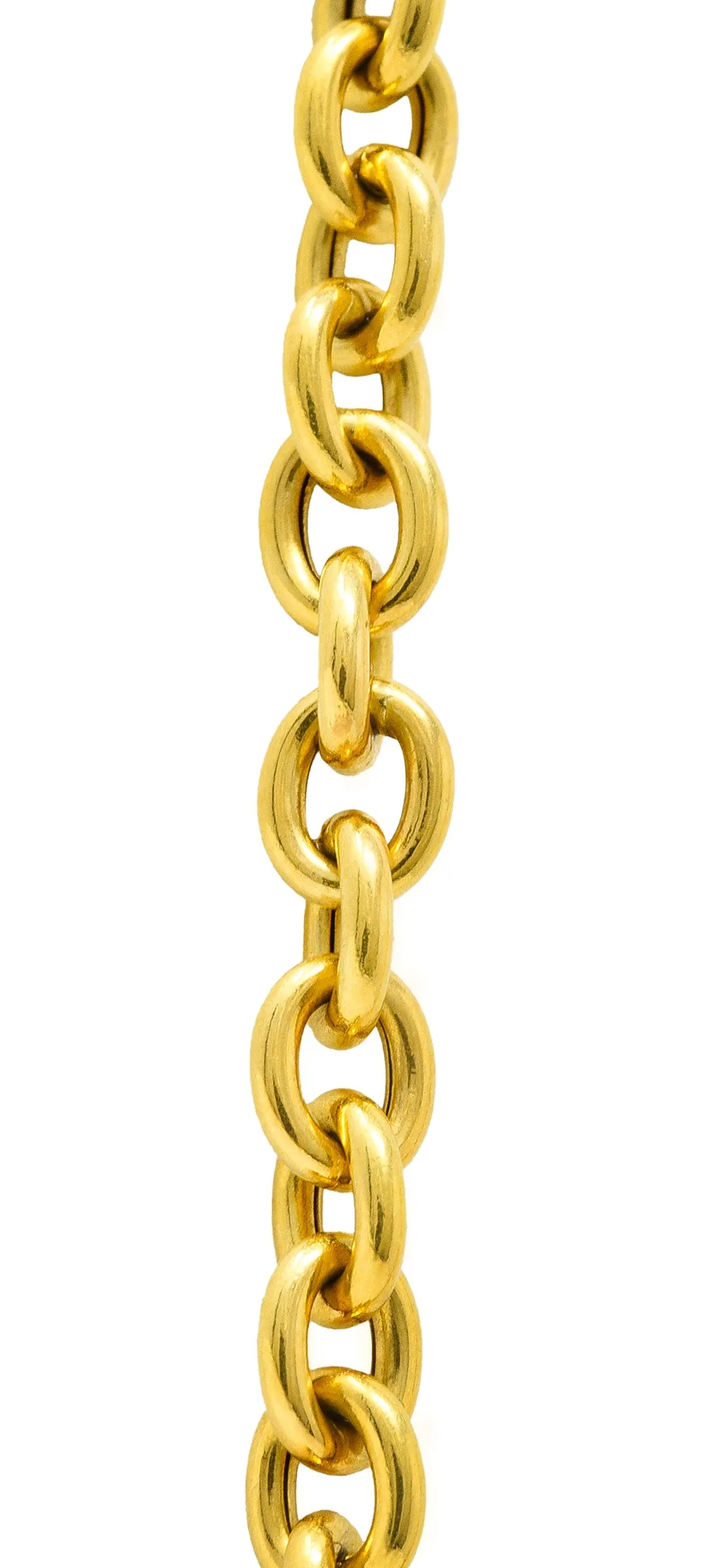 Gucci 18 Karat Yellow Gold Horsebit Pendant Vintage Necklace