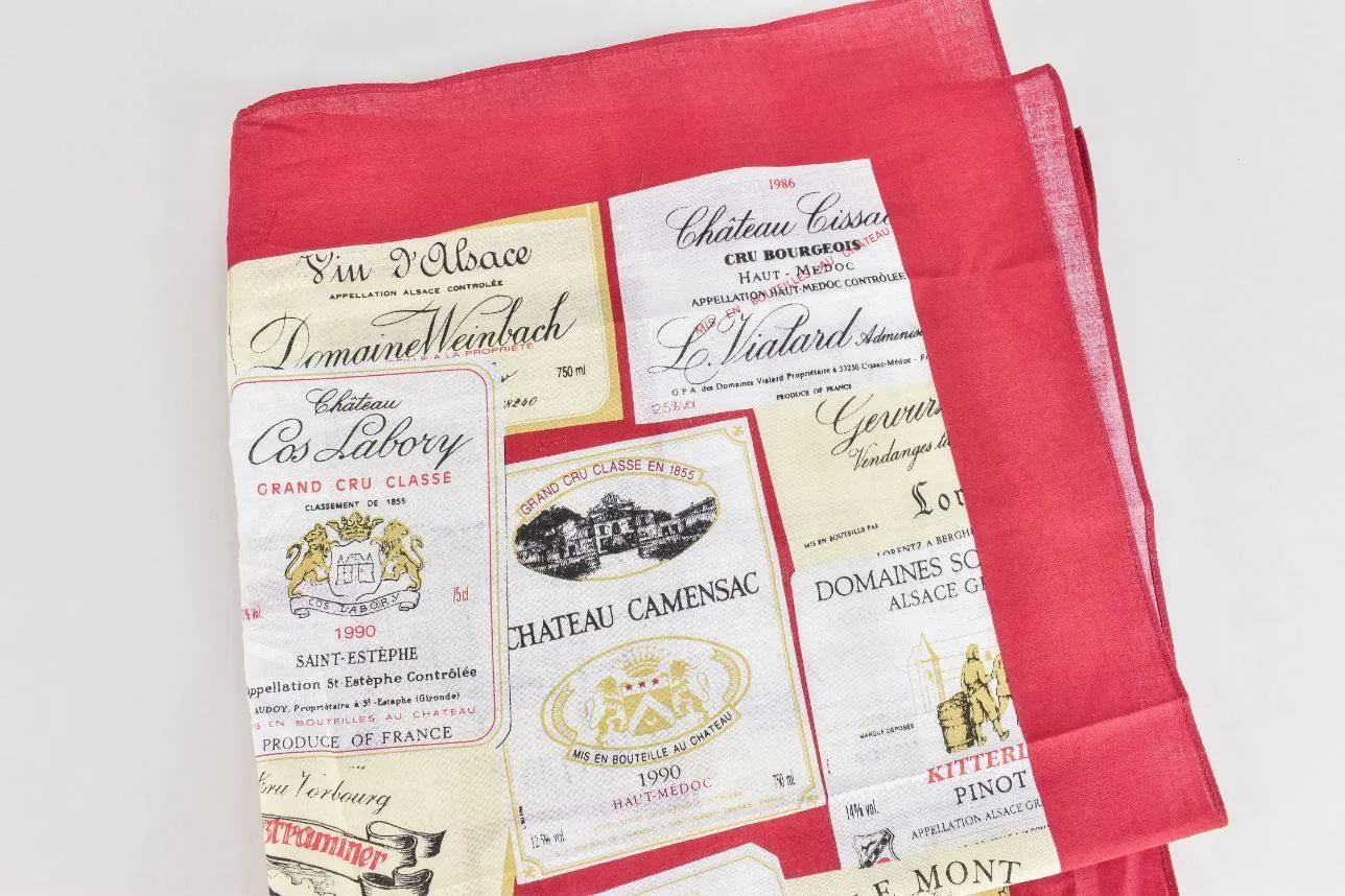 Gun Hill Handkerchief - Champagne Labels - 3pk with gift box
