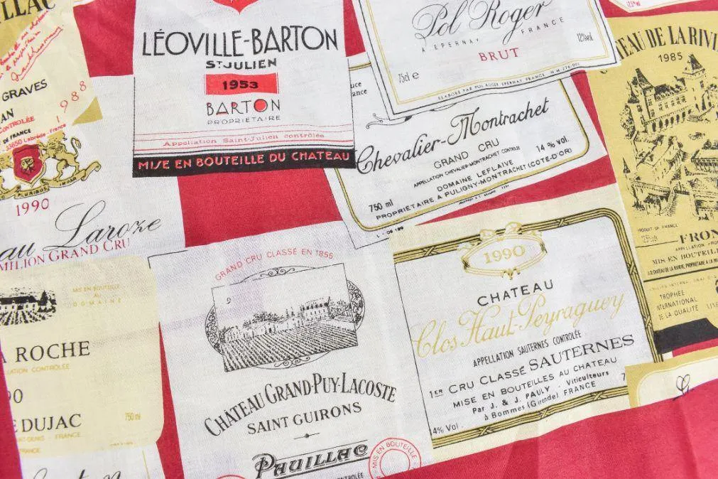 Gun Hill Handkerchief - Champagne Labels - 3pk with gift box
