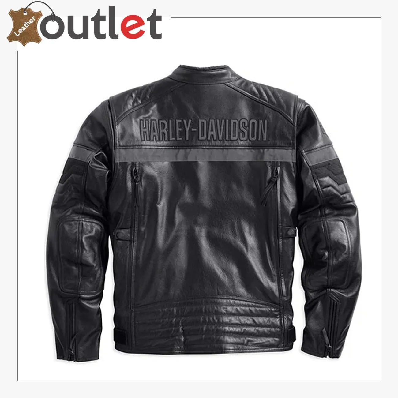 H-D Men's Triple Vent System Evolution Leather Jacket