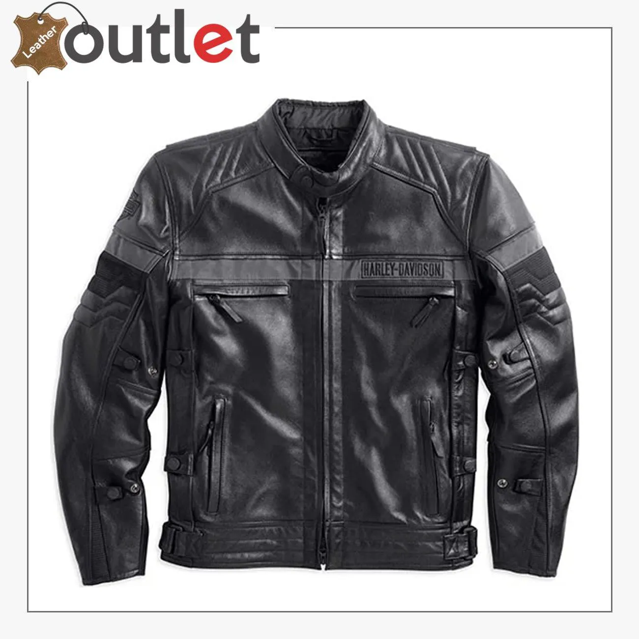 H-D Men's Triple Vent System Evolution Leather Jacket