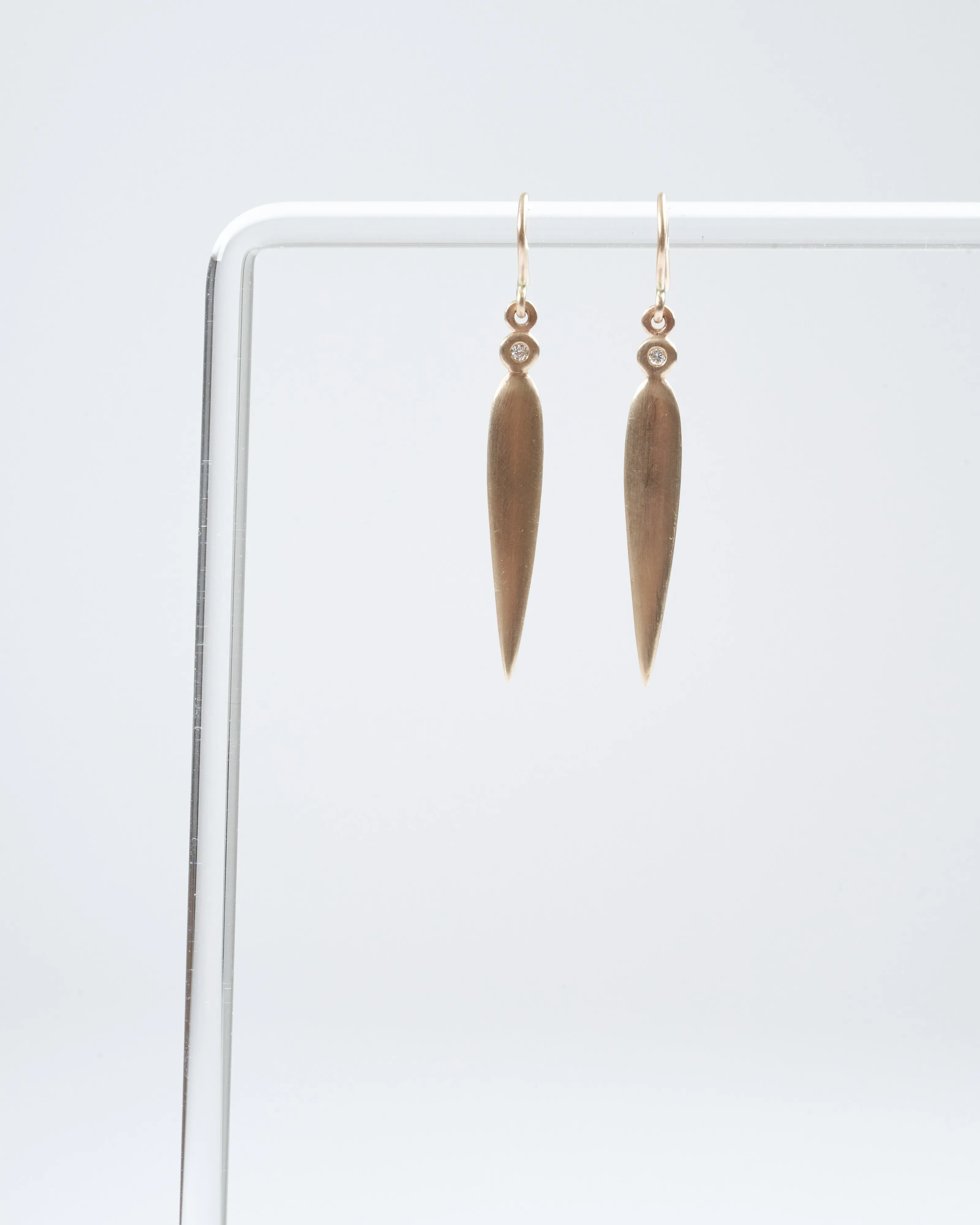 hadid diamond earrings - gold