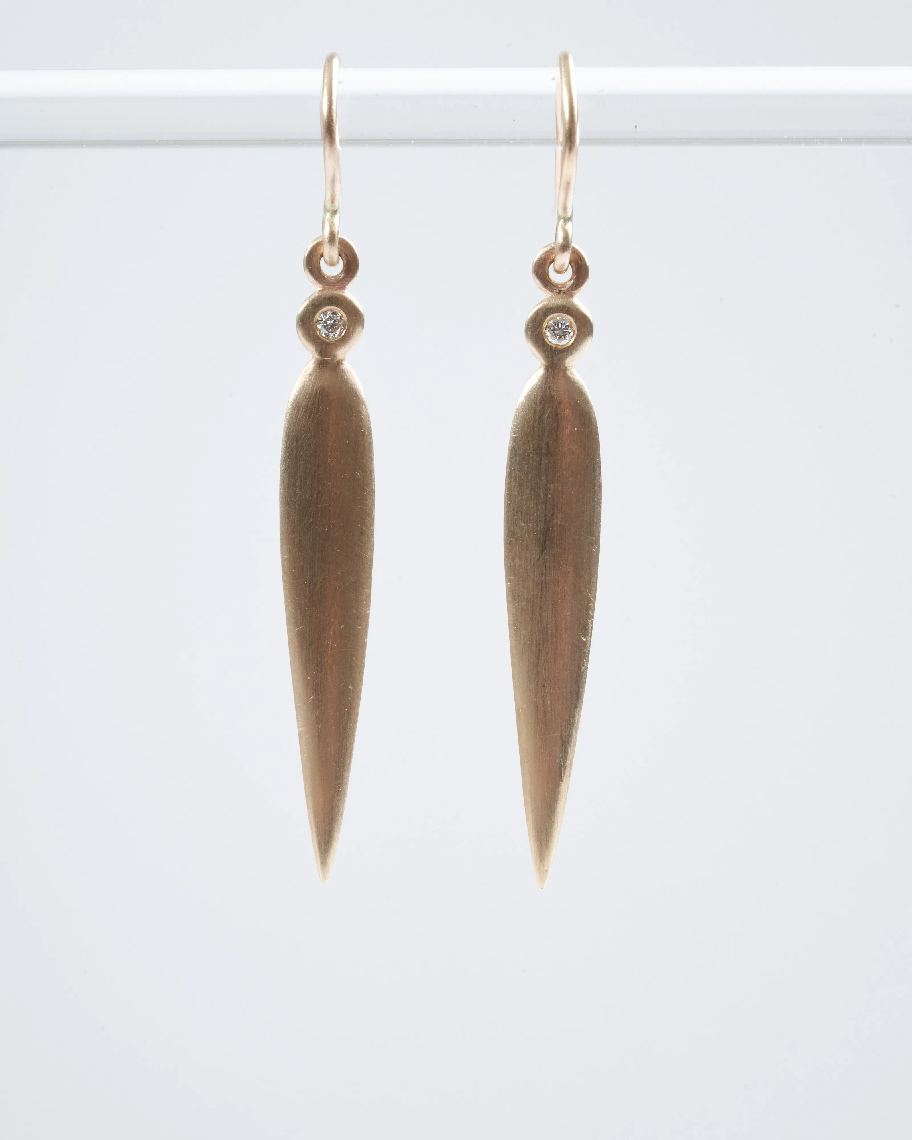 hadid diamond earrings - gold