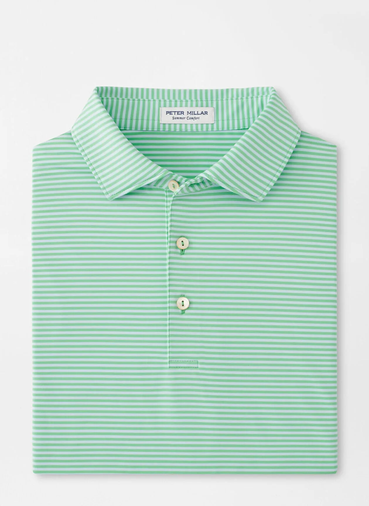 Hales Performance Jersey Polo by Peter Millar - Pear Tart