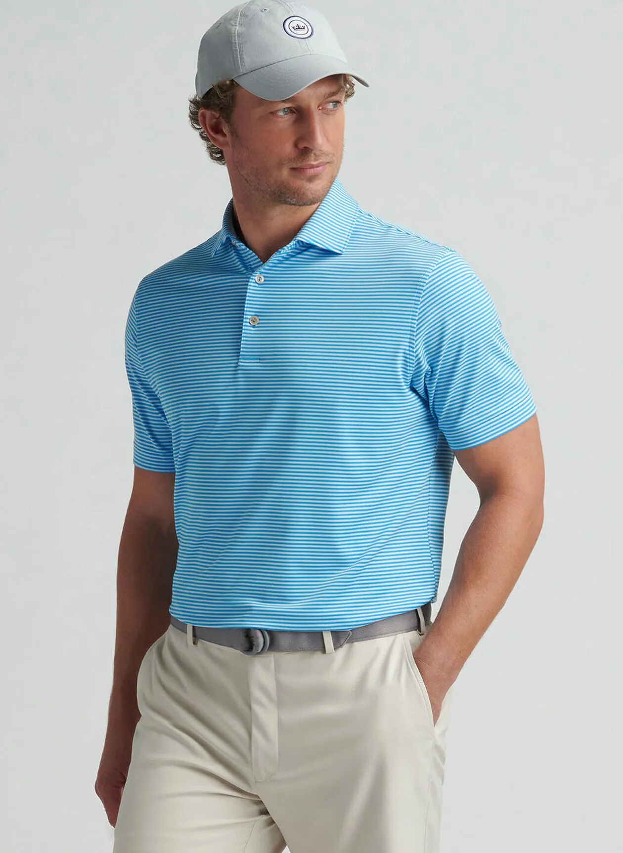 Hales Performance Jersey Polo by Peter Millar - Riverbed