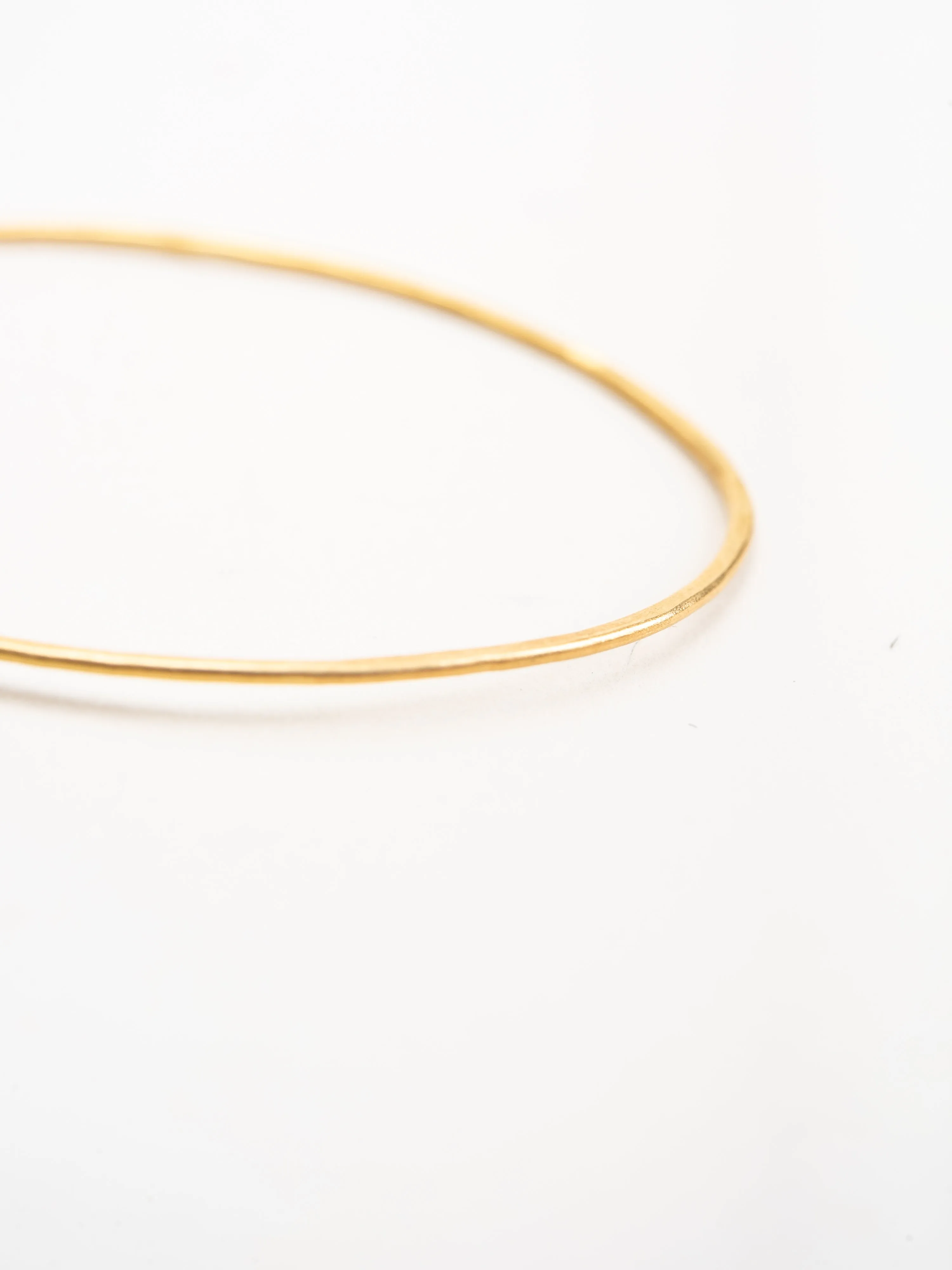 hammered gold large oval hoop