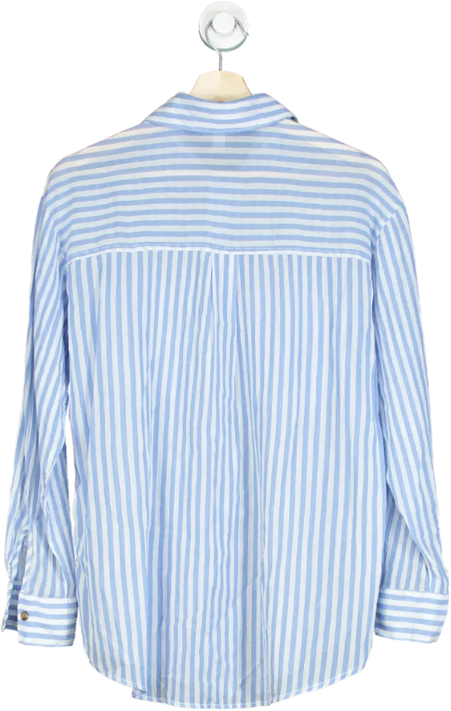 H&M Blue Striped Shirt UK XS