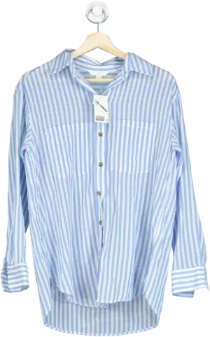 H&M Blue Striped Shirt UK XS