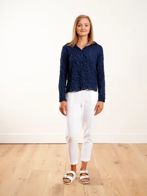 hampton pullover -  black/navy check