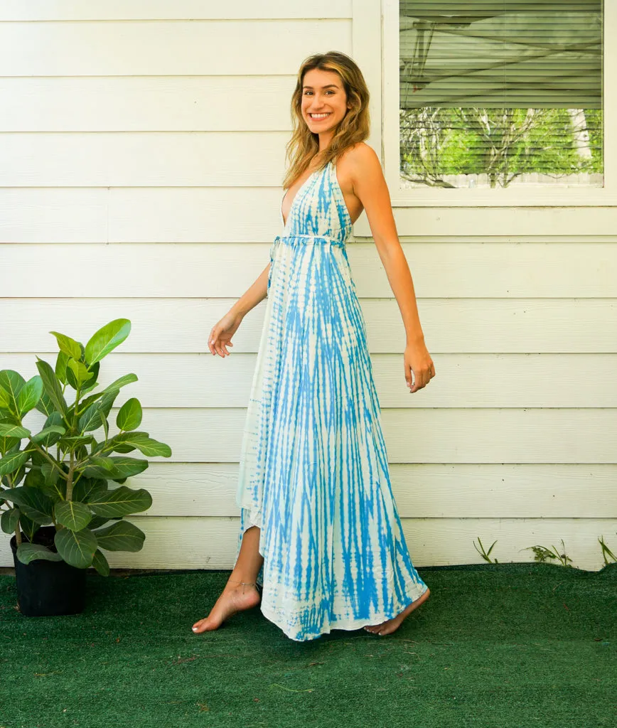 Hand Dyed Goddess Boho Maxi Dress