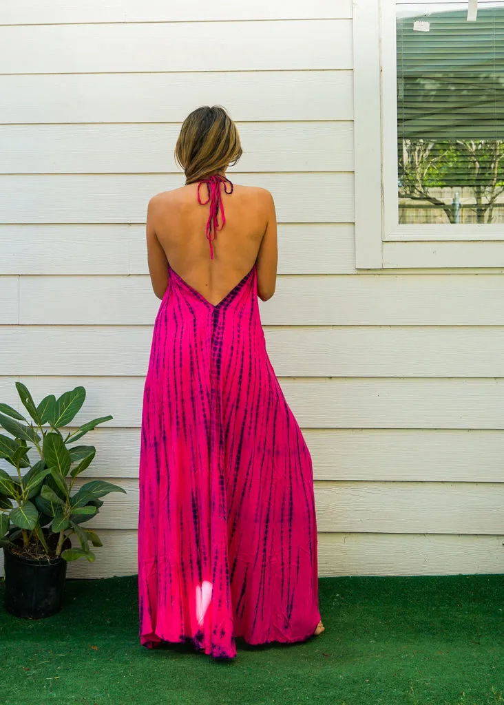 Hand Dyed Goddess Boho Maxi Dress
