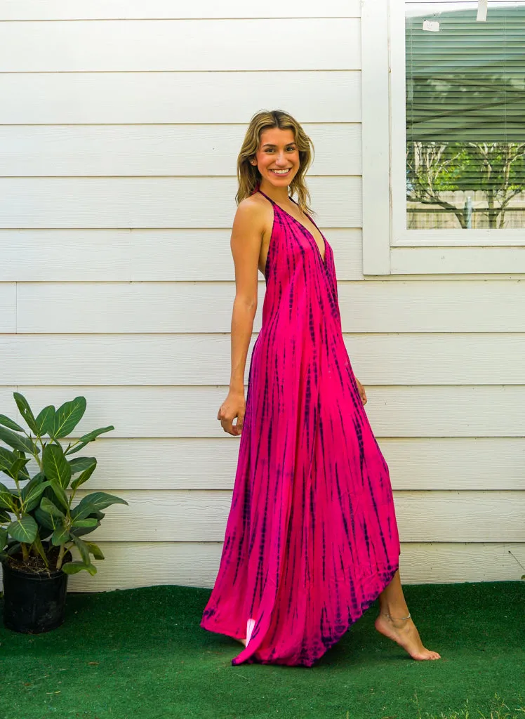 Hand Dyed Goddess Boho Maxi Dress