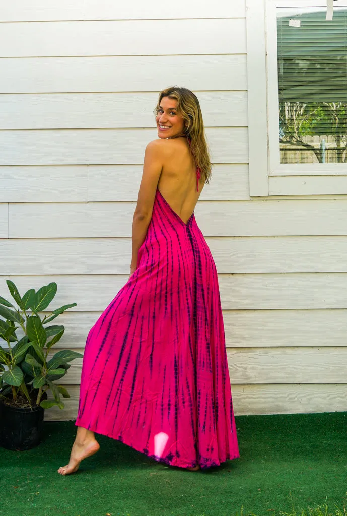 Hand Dyed Goddess Boho Maxi Dress