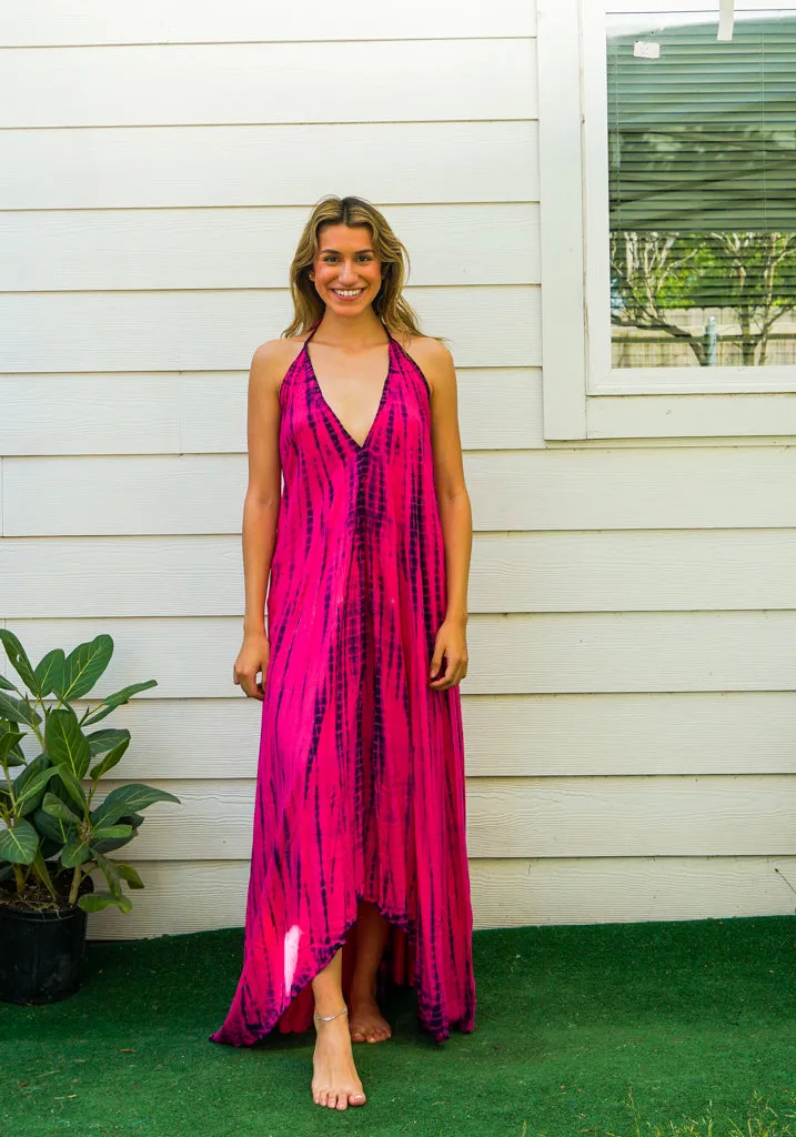 Hand Dyed Goddess Boho Maxi Dress