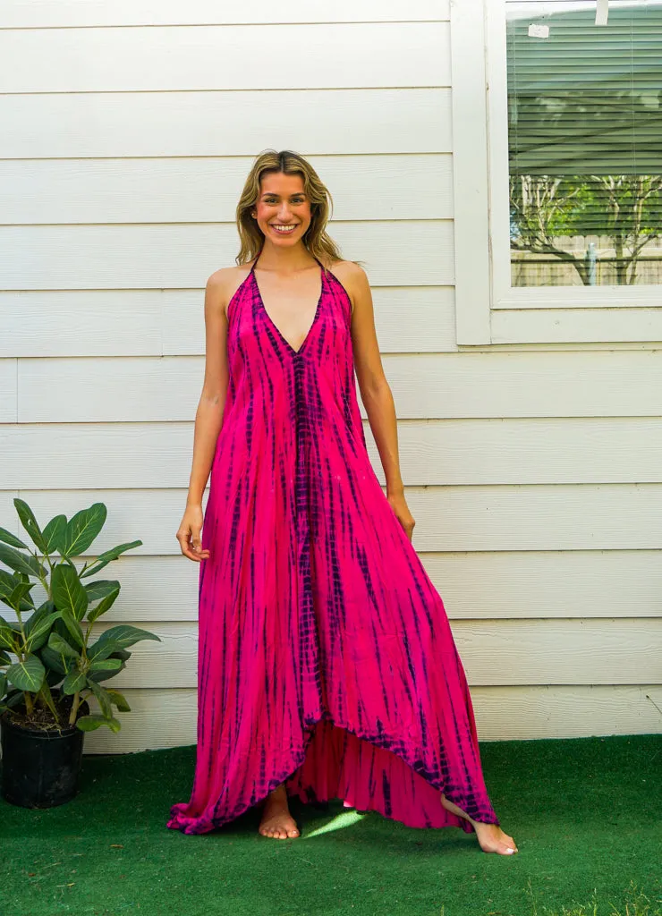Hand Dyed Goddess Boho Maxi Dress