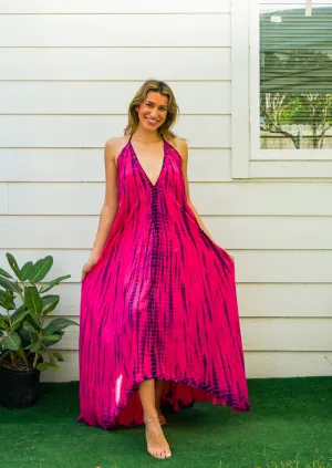 Hand Dyed Goddess Boho Maxi Dress