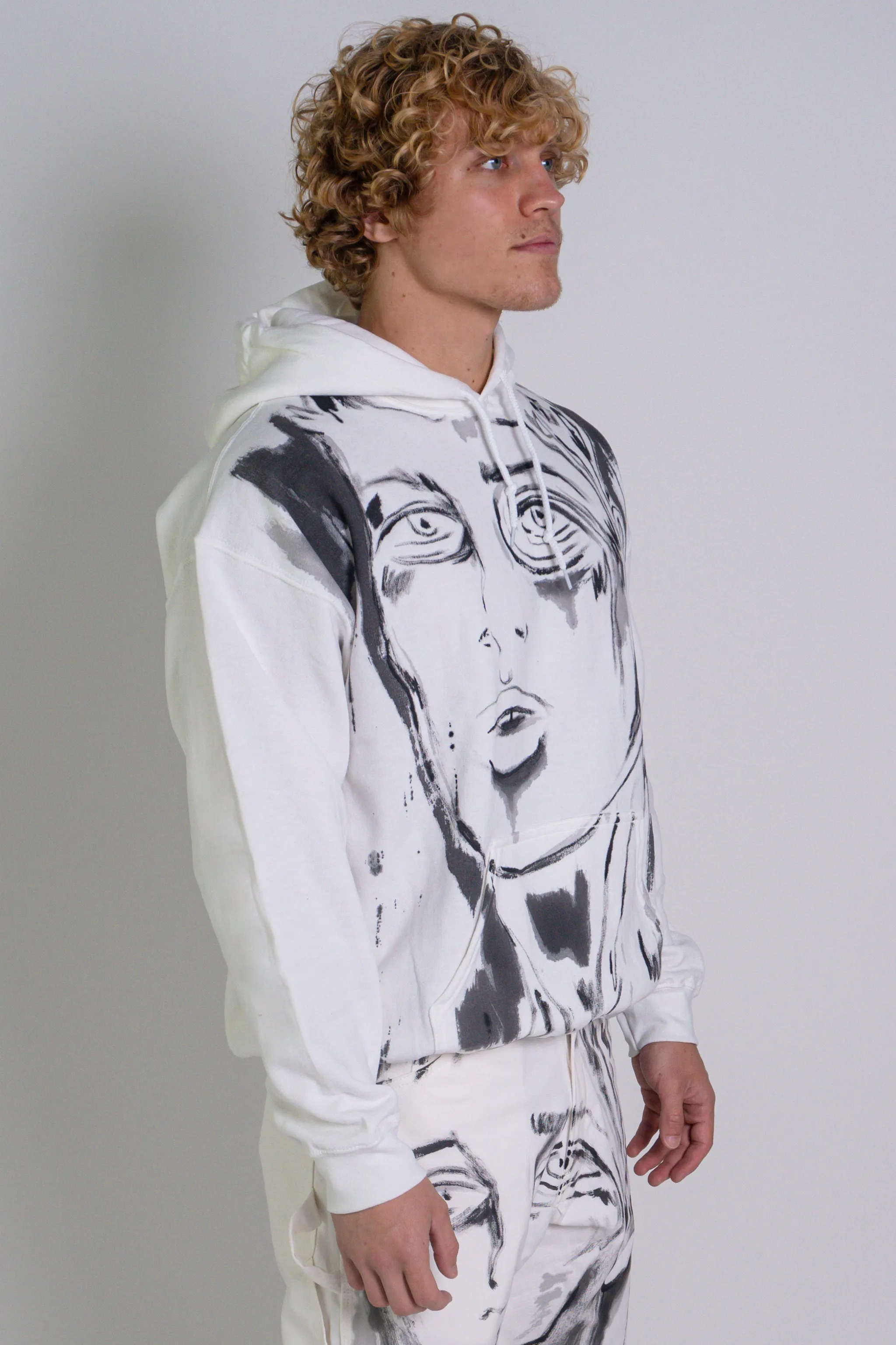 Hand Painted 'Dearest Boy' Hoodie - Large