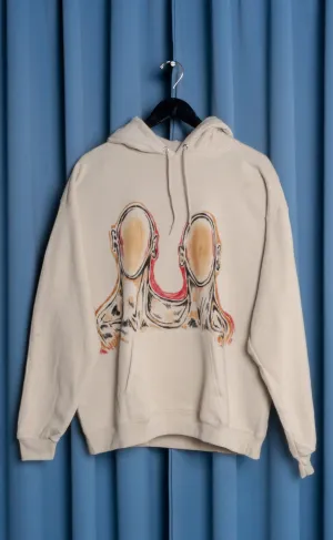 Hand Painted 'Diary' Hoodie - Large