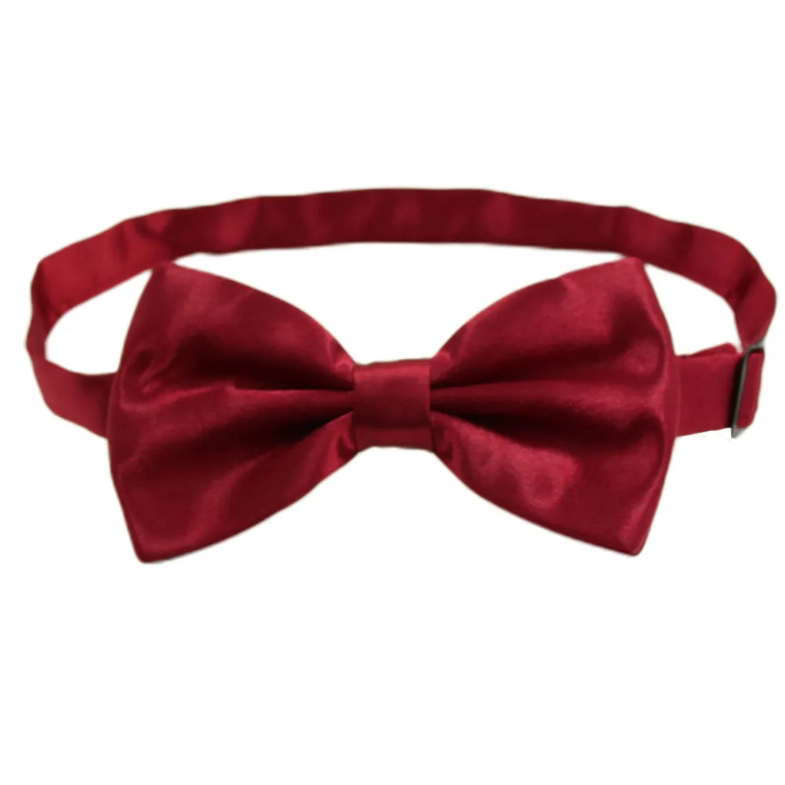 Hanerdun Mens Satin Bow Ties Pre-Tied Formal Neckties Wedding Party Adjustable Bowties