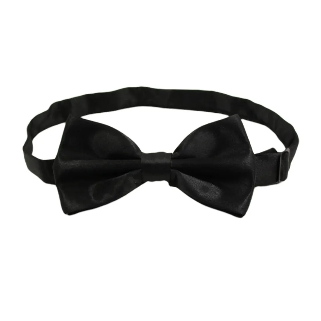 Hanerdun Mens Satin Bow Ties Pre-Tied Formal Neckties Wedding Party Adjustable Bowties