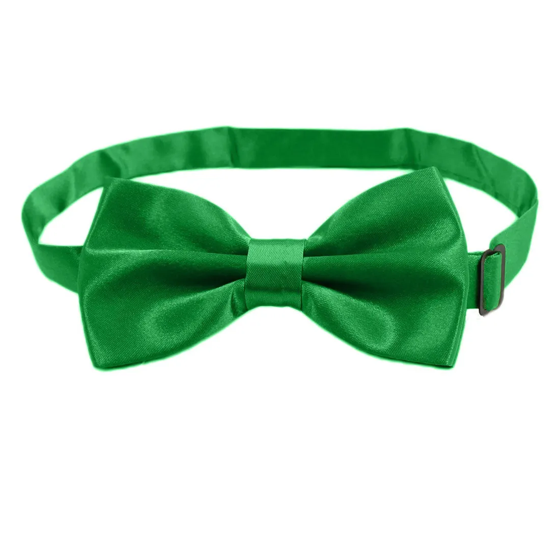 Hanerdun Mens Satin Bow Ties Pre-Tied Formal Neckties Wedding Party Adjustable Bowties